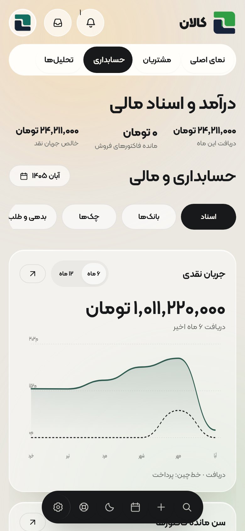 نمای کالان در اندروید